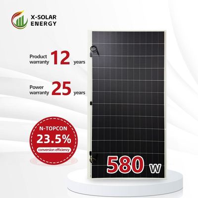 9bb 100 Watt Mono Solarpanel Poliertes PET-Coating Max. Leistung 580W Optimale Betriebsspannung 44,19 V 23% Modul PV-Leistung IP67 Wasserdicht
