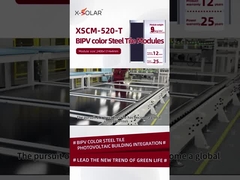 520W BIPV Solarmodule Stahldachplatten 13,36A Optimaler Betriebsstrom