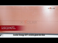 Orange Doppelglas Flach Solarfliesen Module 120W Solarmodule Maximal Sicherung Strom 25A