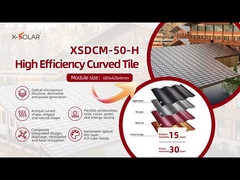 Kurve Photovoltaik-Solarpaneel-Fliesendach für nachhaltige Gebäudelösungen