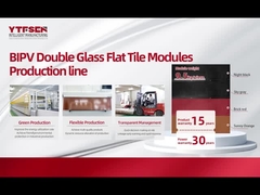 Drei in einem flexiblen Solarkollektoren Produktionslinie Verstellbarer Strang Abstand 2 mm - 6 mm