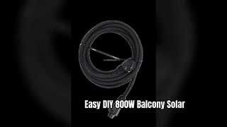 Einfaches 800-W-Balkon-Solar-Set, leichte, flexible Module
