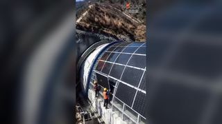 Durch flexible Module kann der Tunnel seinen eigenen Strom erzeugen